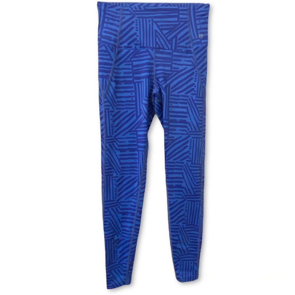 Maaji High Waisted Workout Leggings Sz S Yoga Blue